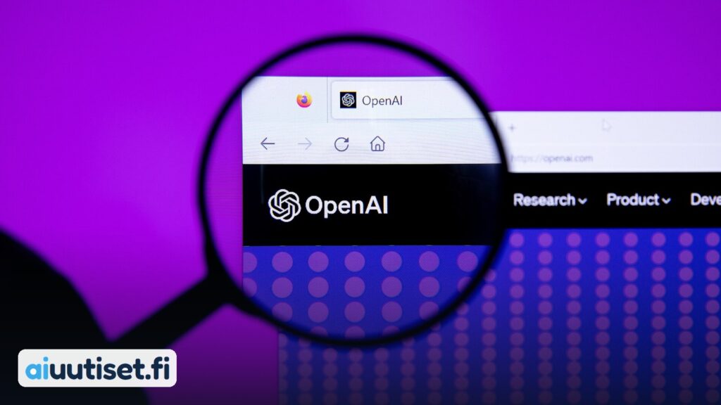 OpenAI:n logo suurennuslasin alla