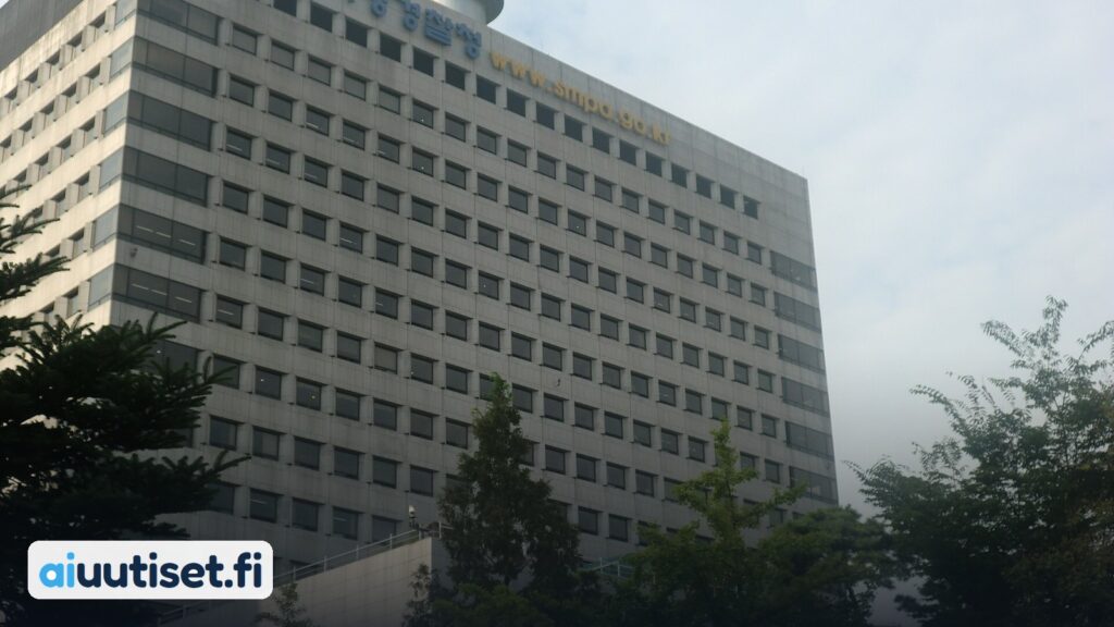 Soulin metropolialueen poliisilaitoksen rakennus Etelä-Koreassa.