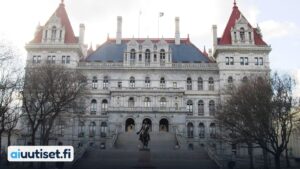 New Yorkin osavaltion capitol-rakennus Albanyn kaupungissa