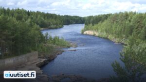 Oulujoki virtaa Muhoksen kohdalla