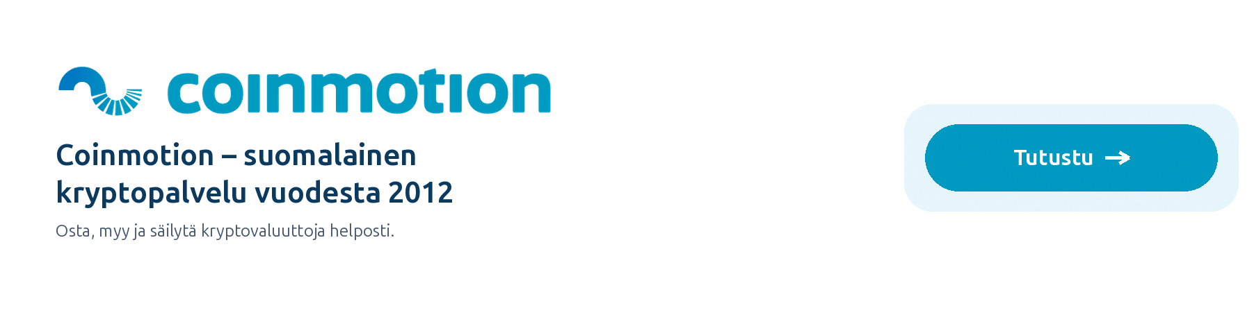Coinmotion – suomalainen kryptopalvelu vuodesta 2012